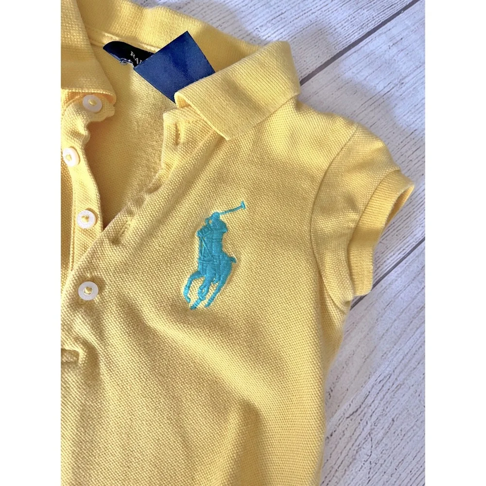 Ralph Lauren yellow ruffled hem dress 3T